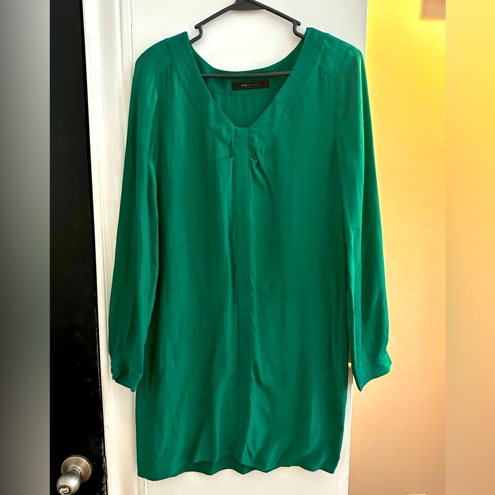 BCBG dress XXS but can fit small easily, loose fit